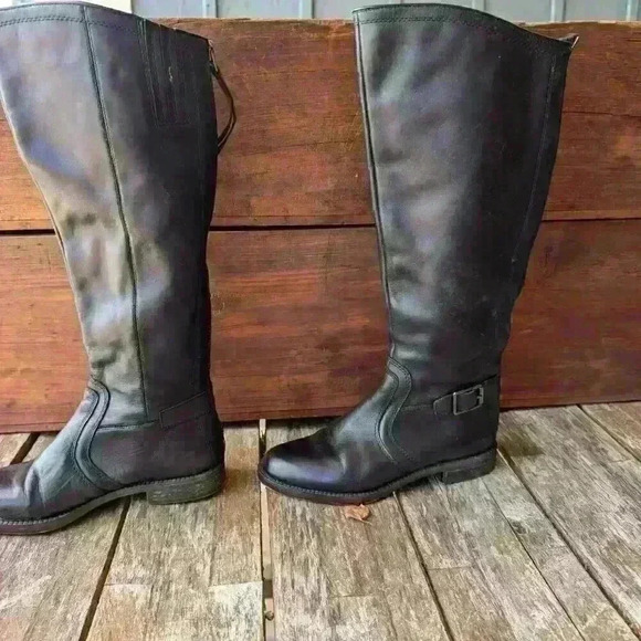 Franco sarto Black equestrian style boots, size 6 - Picture 3 of 6